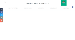 Desktop Screenshot of lanikaibeachrentals.com